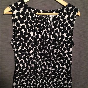 Black spotted Calvin Klein sleeveless top